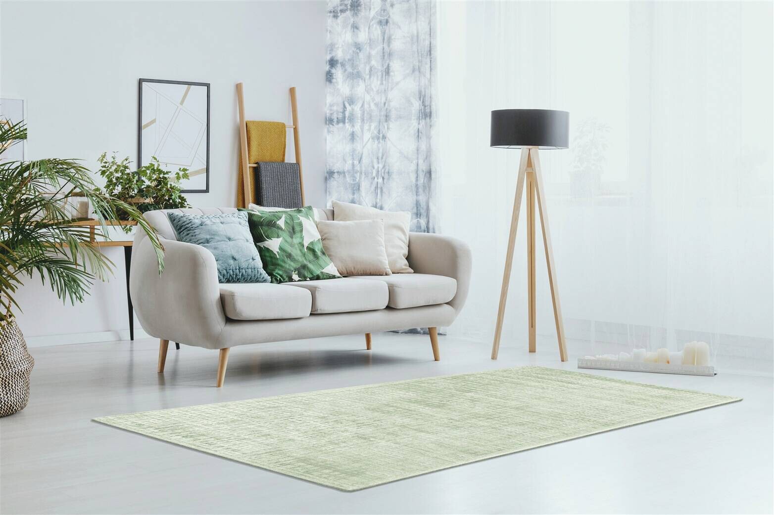 Padiro Kurzflorteppich Karma 125 mint B/H/L: ca. 160x0,8x230 cm