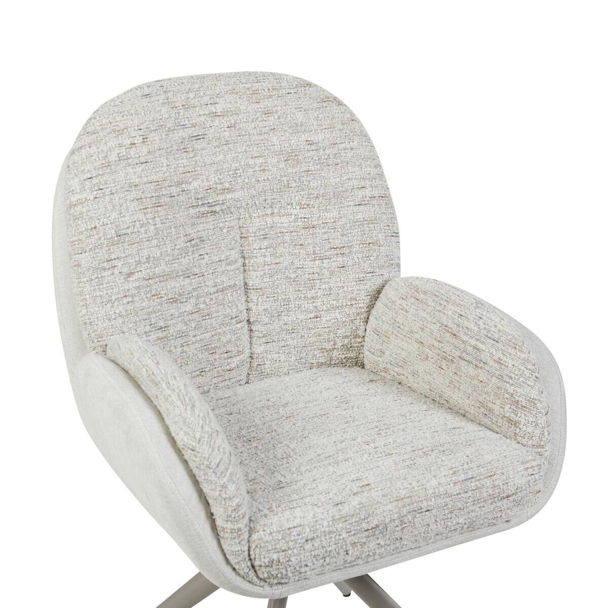 Armlehnstuhl Davina beige Microfaser B/H/T: ca. 64x92,5x48 cm