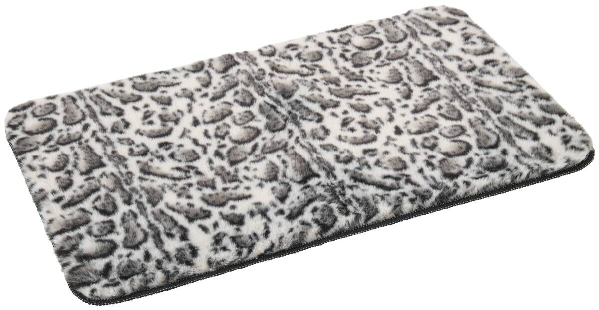 POCOline Badematte Leo silber Polyester B/L: ca. 50x80 cm