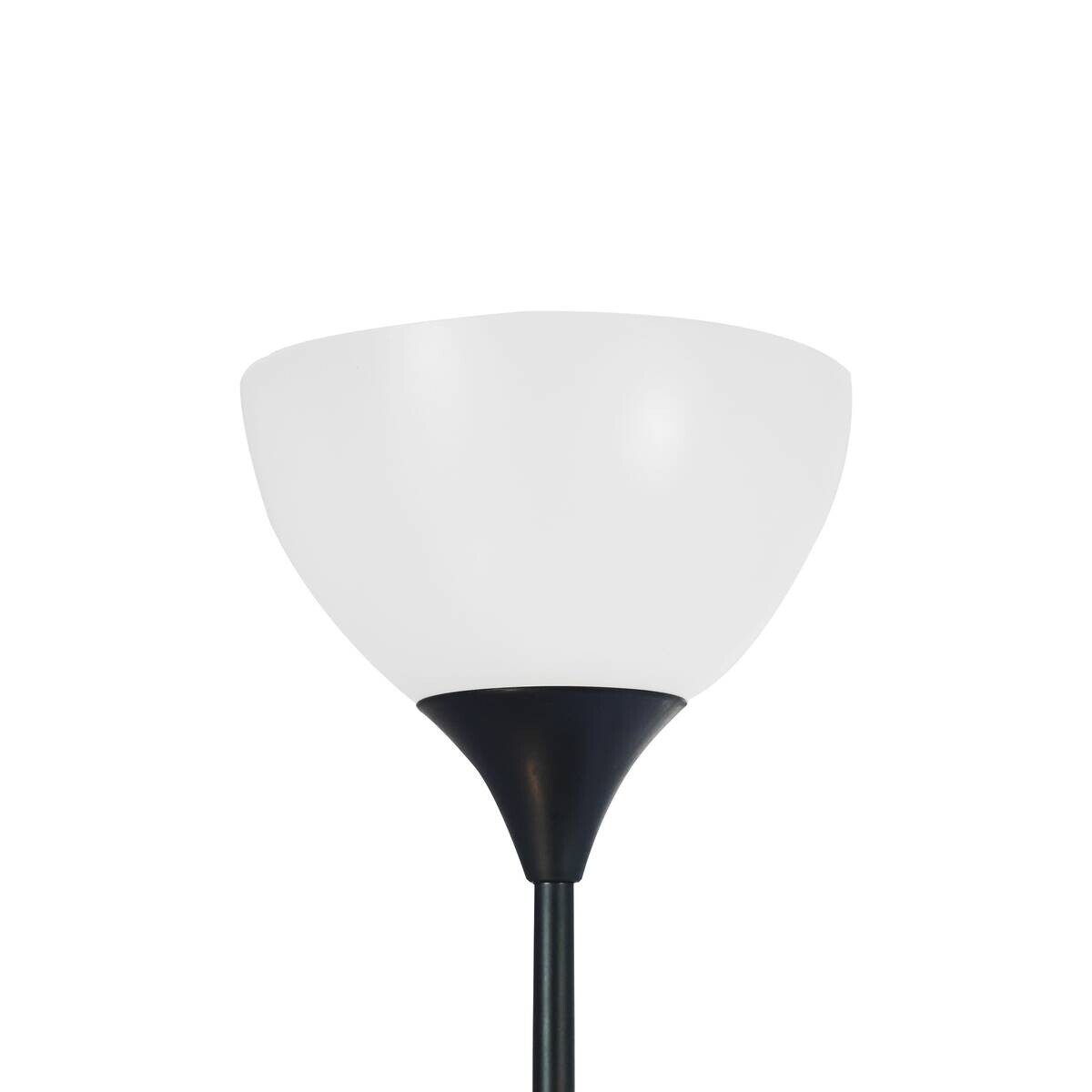 Sensation Stehlampe Biro Promo schwarz weiß Metall Kunststoff H: ca. 180 cm E27 2 Brennstellen