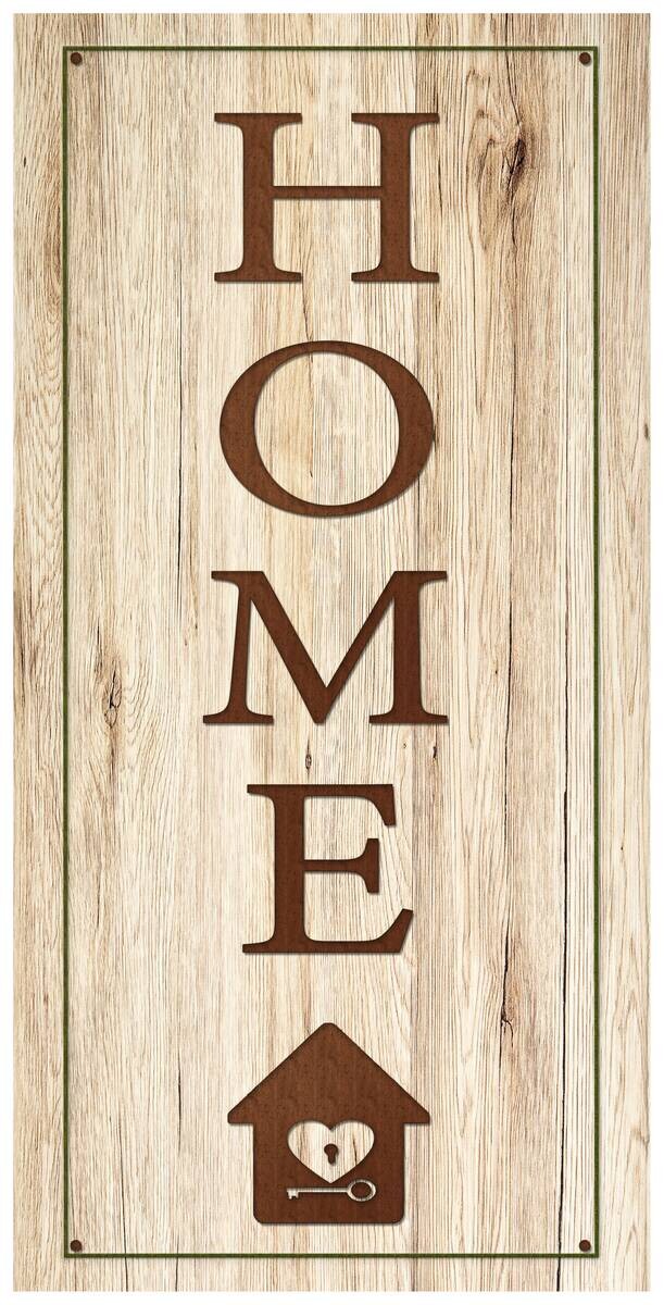 Keilrahmenbild Home B/H: ca. 40x20 cm