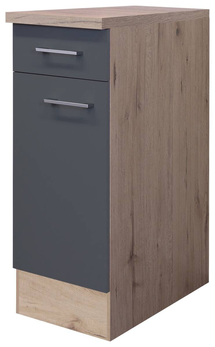 Unterschrank Morena grau matt B/H/T: ca. 30x85x60 cm