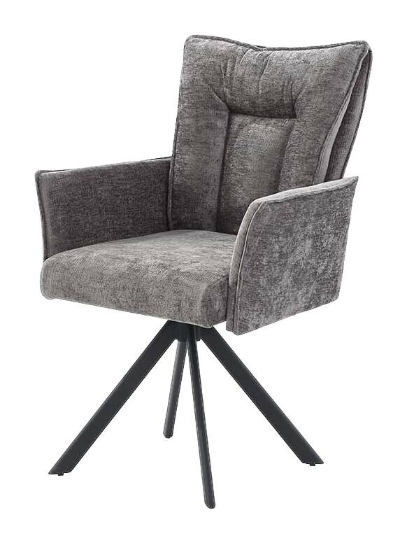 Armlehnstuhl dunkelgrau Microfaser B/H/T: ca. 61x94x65 cm