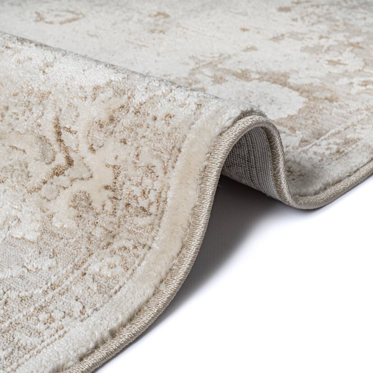 Merinos Teppich Flowline beige B/L: ca. 80x300 cm
