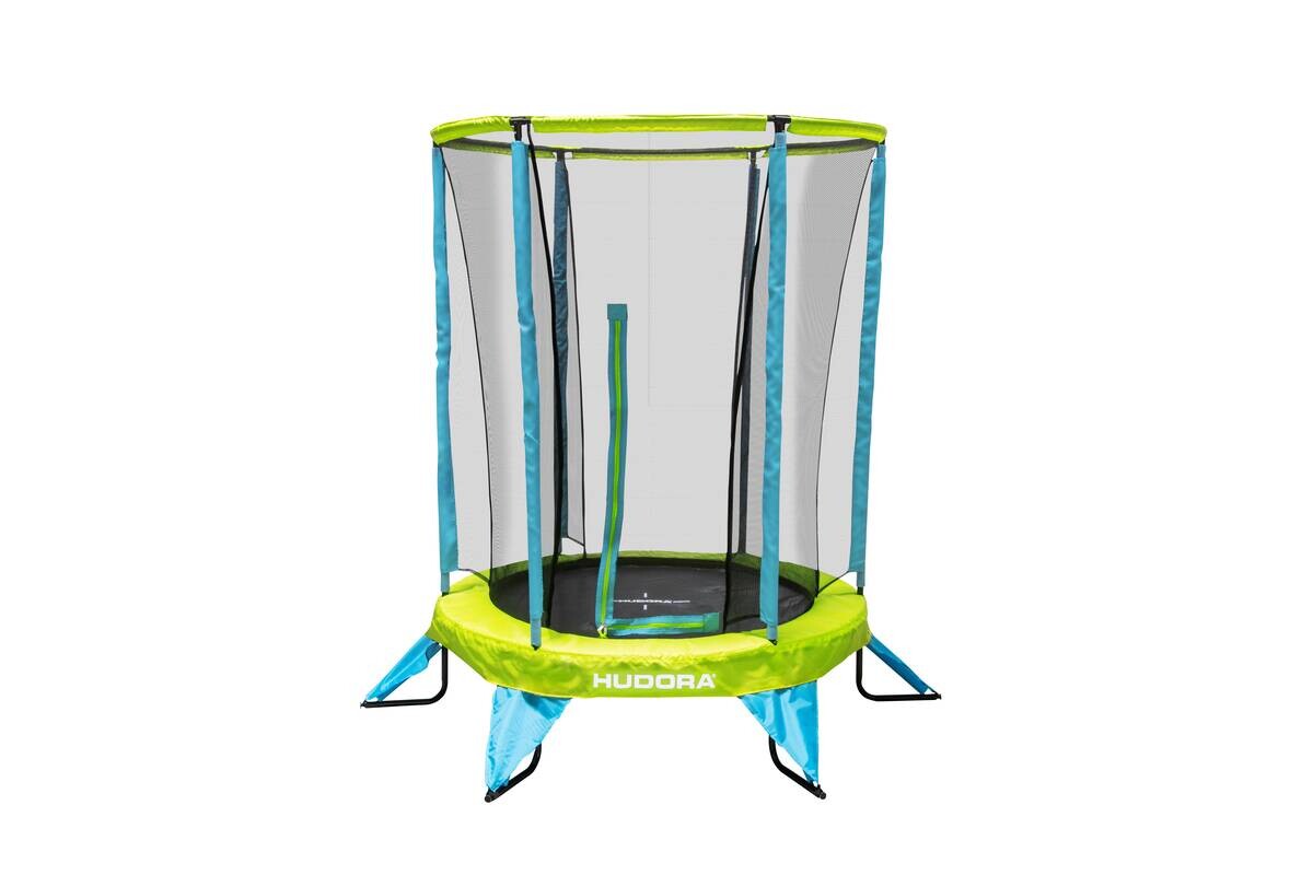 Hudora Trampolin Safety 140 blau B/H/L: ca. 195x188x195 cm