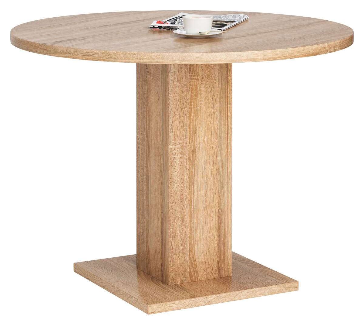 Esstisch Leo Eiche Sonoma Nachbildung B/H/T/D: ca. 100x75x100x100 cm | Eiche | 100,00/75,00/100,00 cm