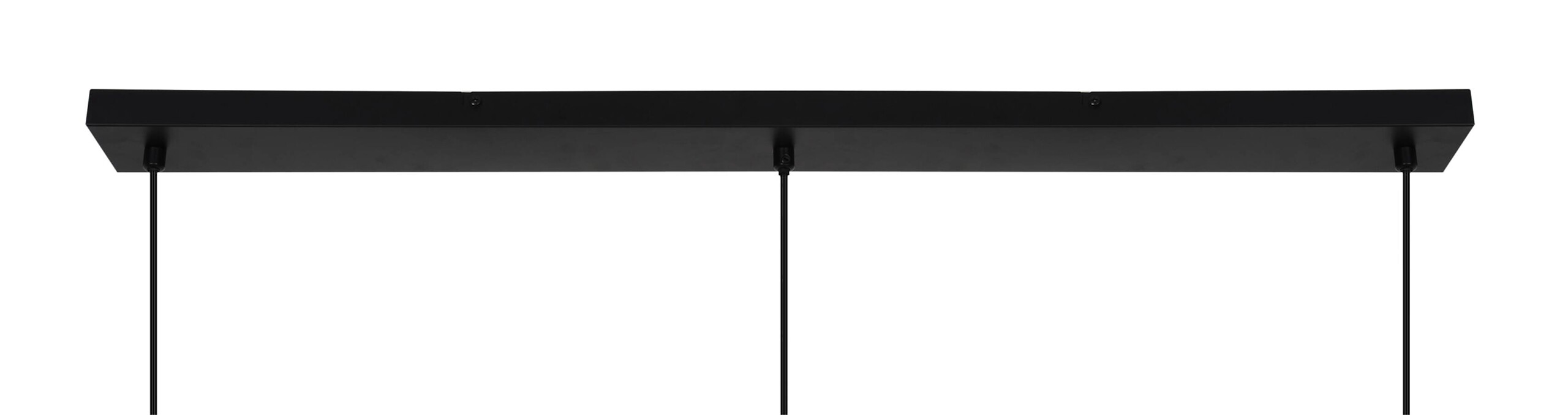 Pendelleuchte Bella schwarz Metall B/H/T: ca. 146x146x25 cm E27 3 Brennstellen