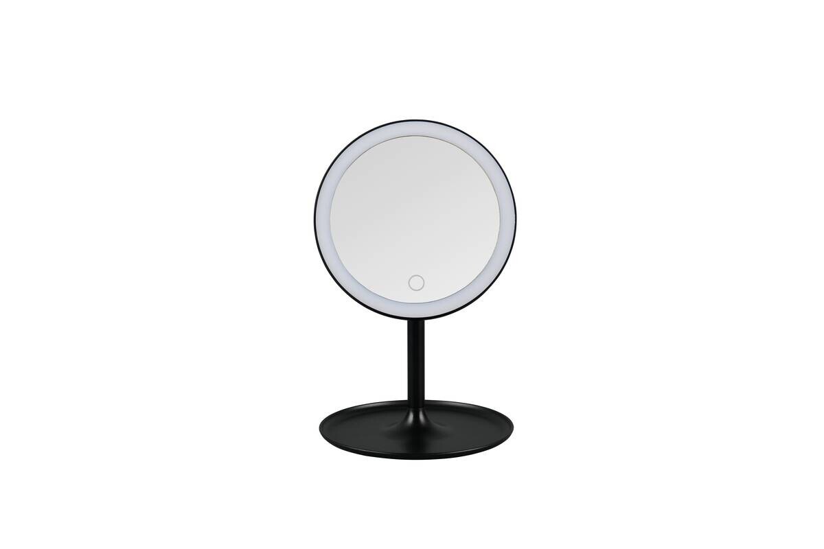 LED-Spiegel Liara schwarz B/H/L: ca. 28,5x18x18 cm