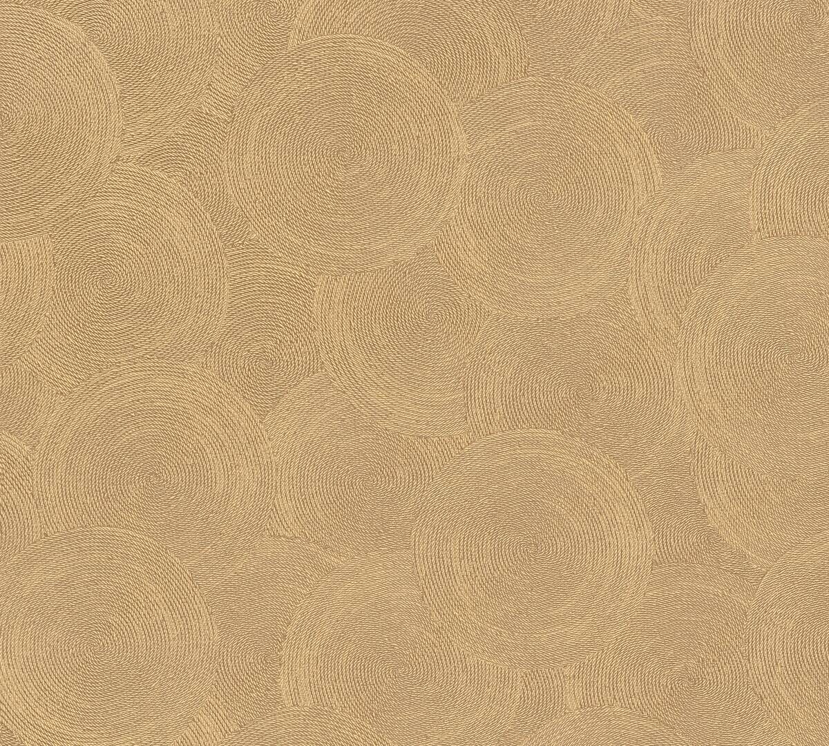 A.S.Creation Vliestapete gelb braun B/H/D: ca. 53x1005x8,8 cm
