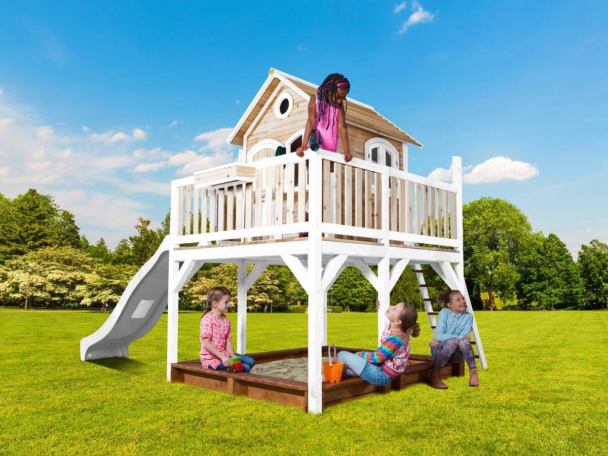 AXI Spielhaus Liam braun B/H/L: ca. 377x291x255 cm