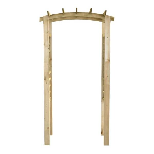 Gartenbogen braun B/H/T/L: ca. 60x220x60x110 cm
