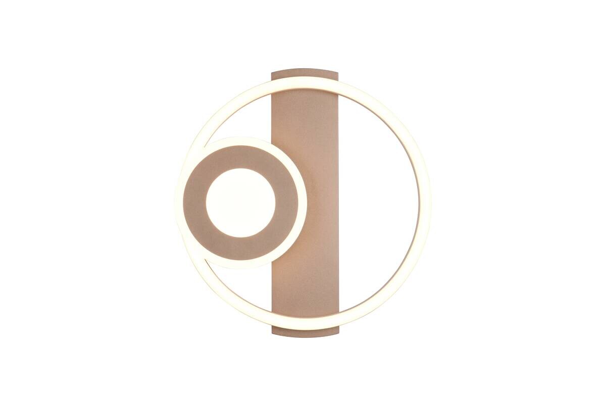 Reality LED-Deckenleuchte kaffee grau Metall B/H/D: ca. 32x5x30,5 cm