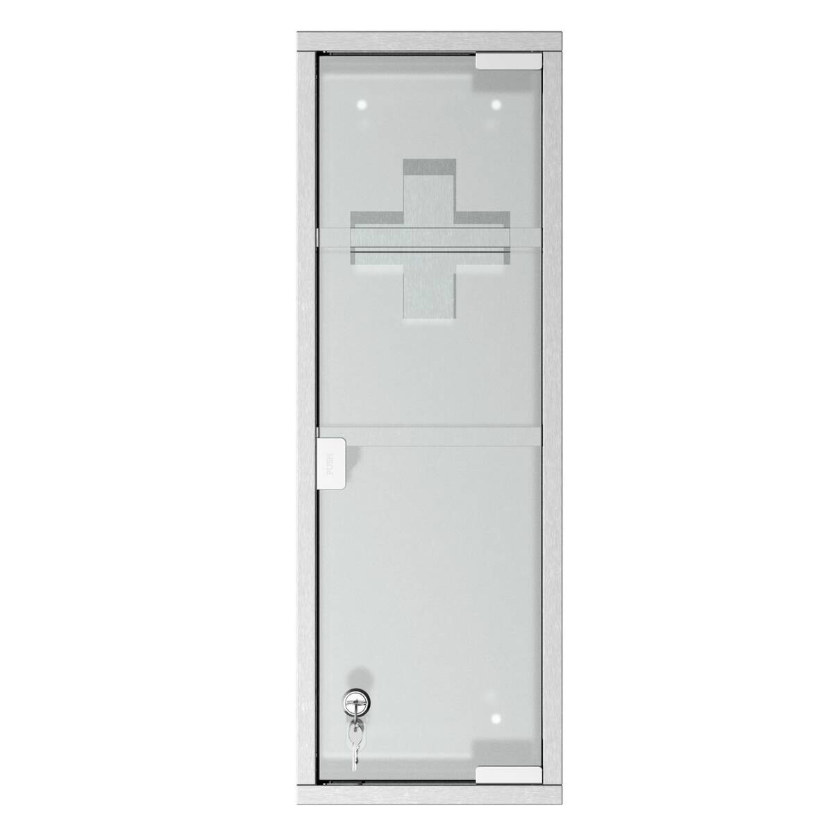 Medizinschrank silber Polypropylen B/H/L: ca. 12x20x58 cm