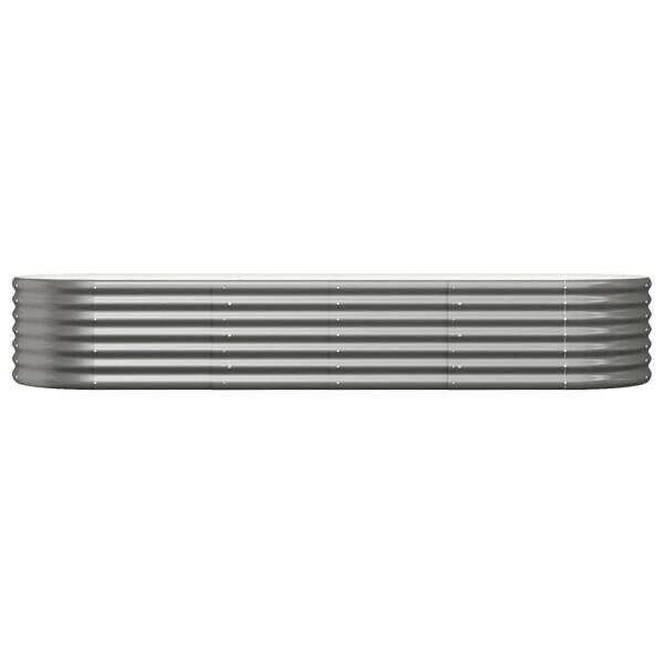 Hochbeet grau Stahl B/H/L: ca. 80x36x224 cm
