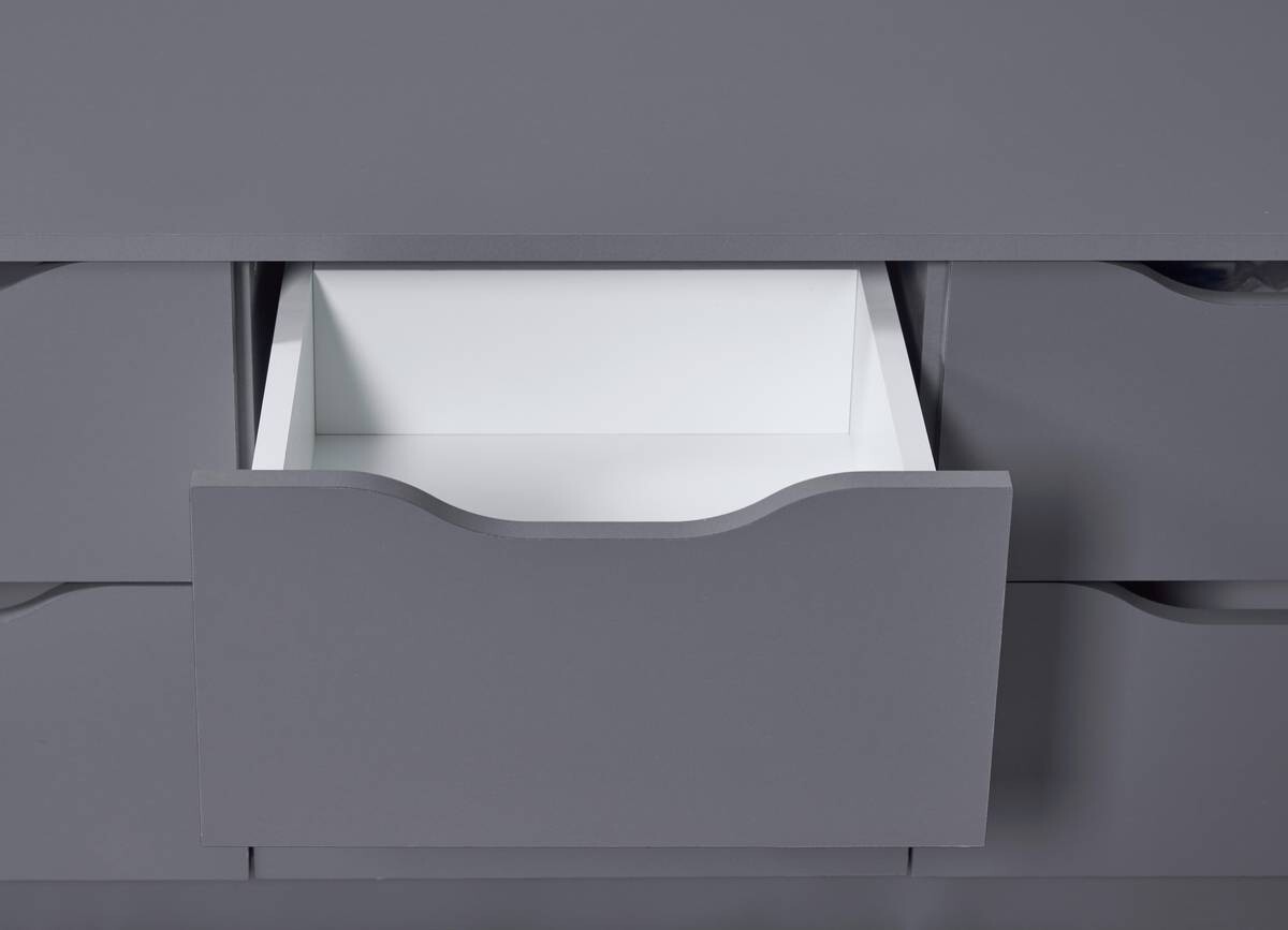 Kommode Silenzia dunkelgrau B/H/T: ca. 122x51x40 cm