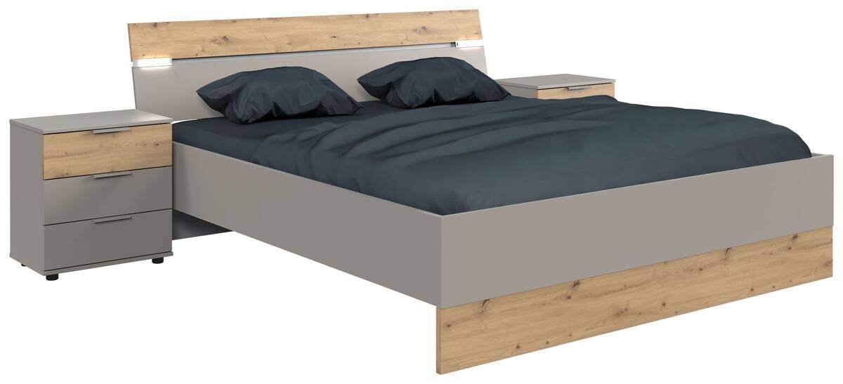 Bettschubkästen Paderborn Sahara grau B/H/T: ca. 141x20x61 cm