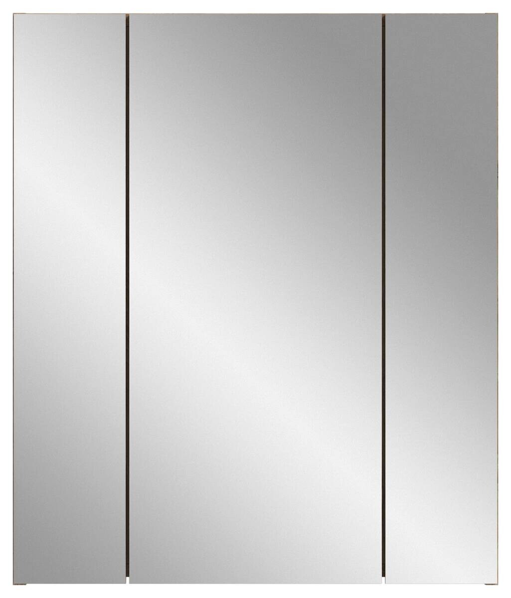 Spiegelschrank Ice Nox Oak Nachbildung schwarz matt B/H/T: ca. 60x70x18 cm