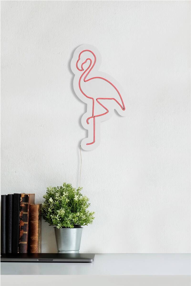 Opviq LED-Wandleuchte rosa PVC B/H/T/L: ca. 23x42x2x23 cm