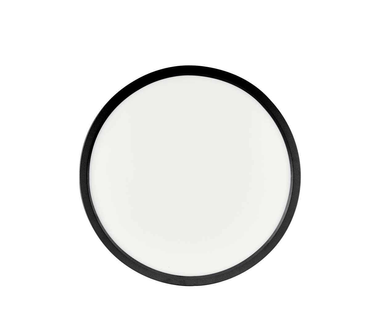 Just Light LED-Deckenpanel FLAT 15571-18 weiß schwarz Kunststoff Metall H/D: ca. 4,5x40 cm 1 Brennstellen