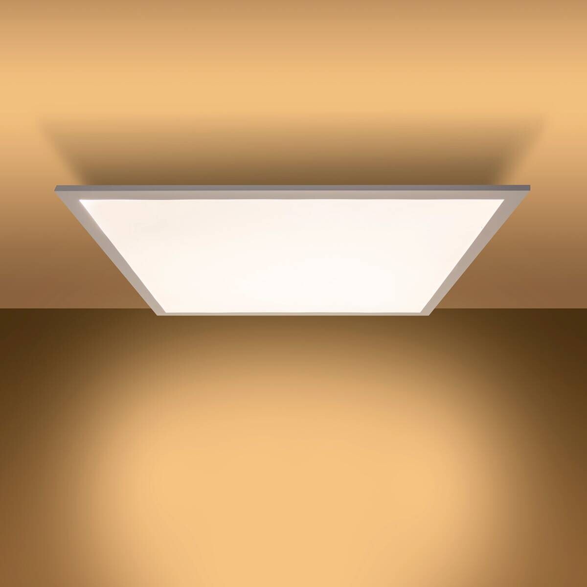Näve Leuchten Deckenleuchte 1388223 weiß Metall Kunststoff B/H/T: ca. 45x6x45 cm null 1 Brennstellen