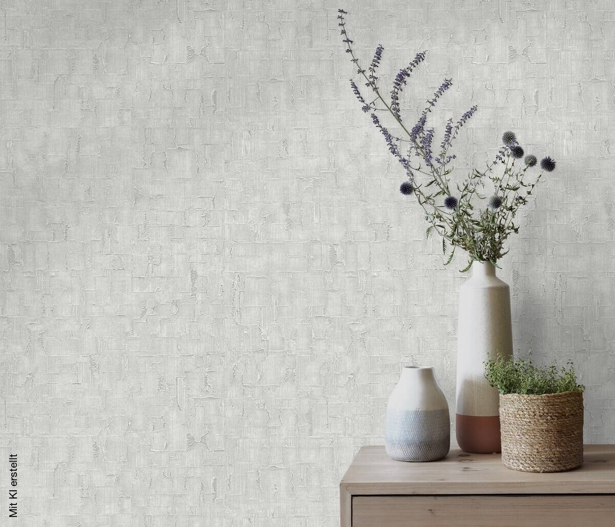 Erismann Vliestapete grau silber B/L: ca. 53x1005 cm