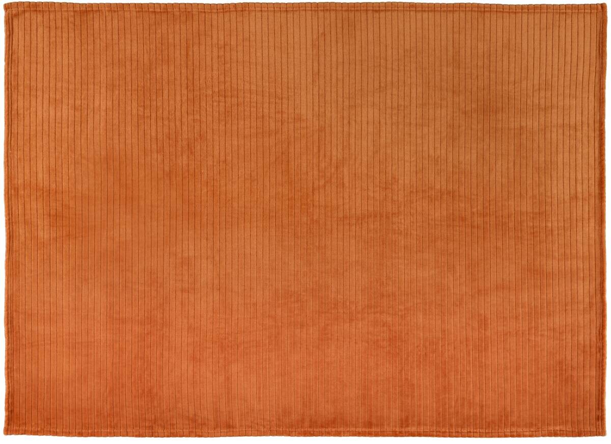 Flanelldecke terra Polyester B/L: ca. 140x190 cm