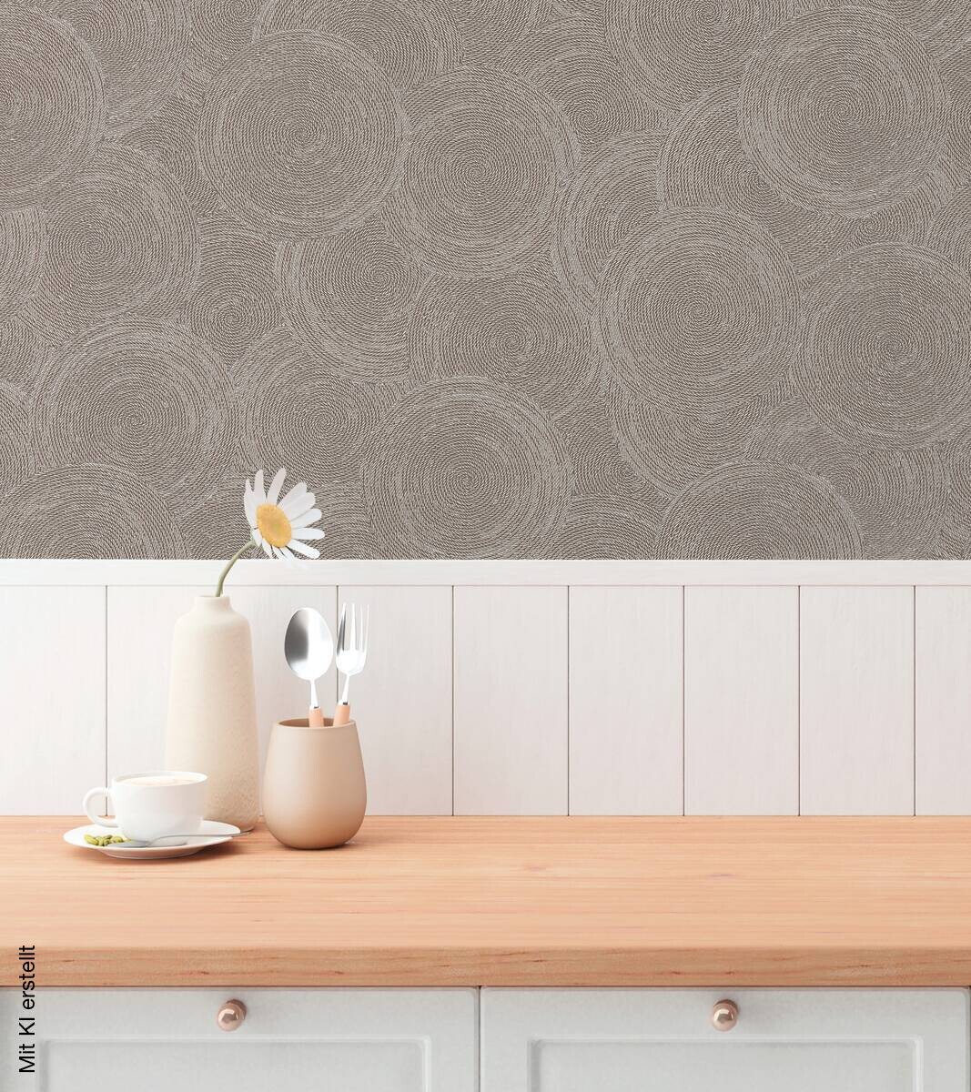 A.S.Creation Vliestapete grau braun beige B/H/D: ca. 53x1005x8,8 cm