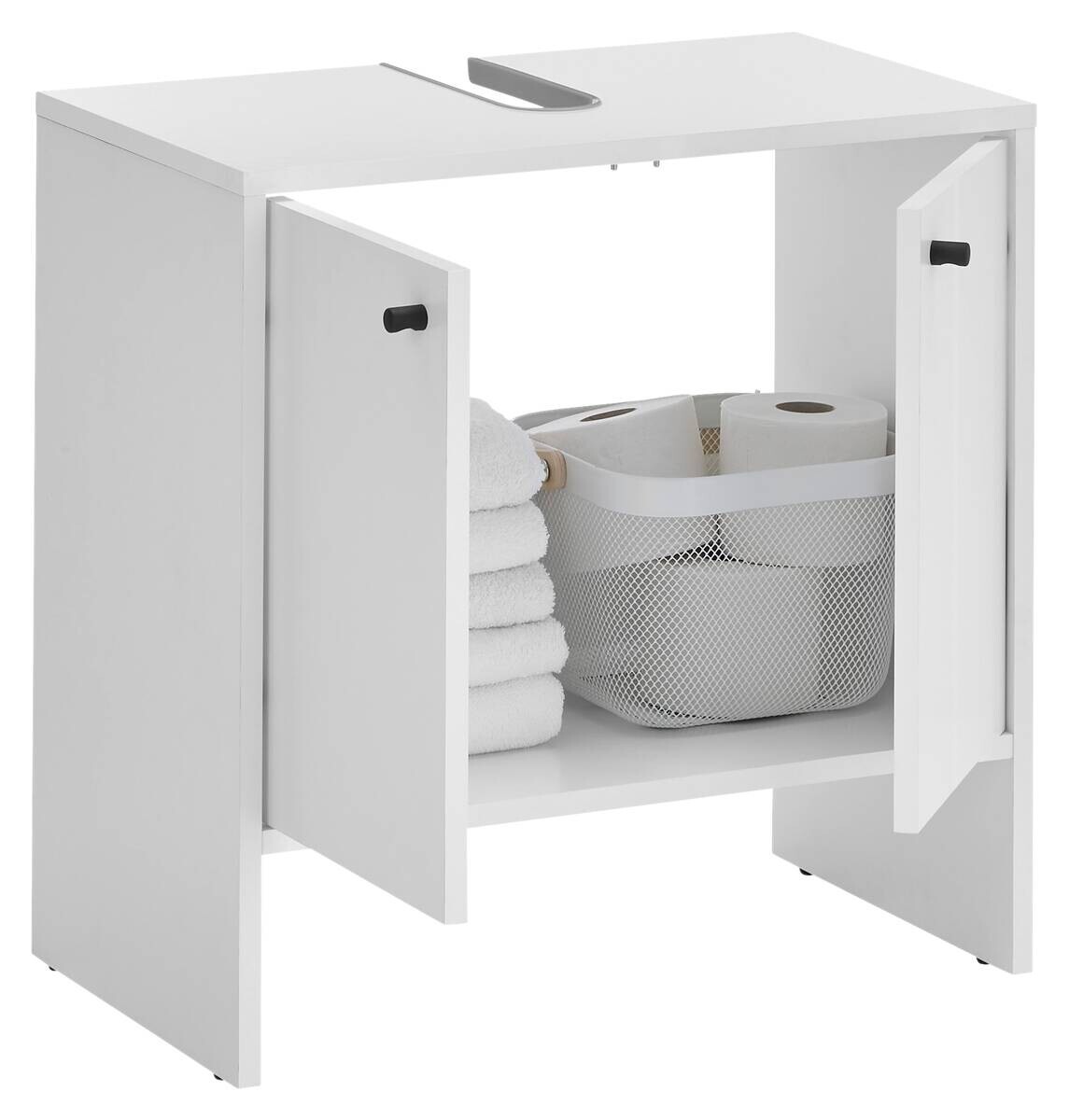 Waschbeckenunterschrank Kairo weiß B/H/T: ca. 60x60x35 cm