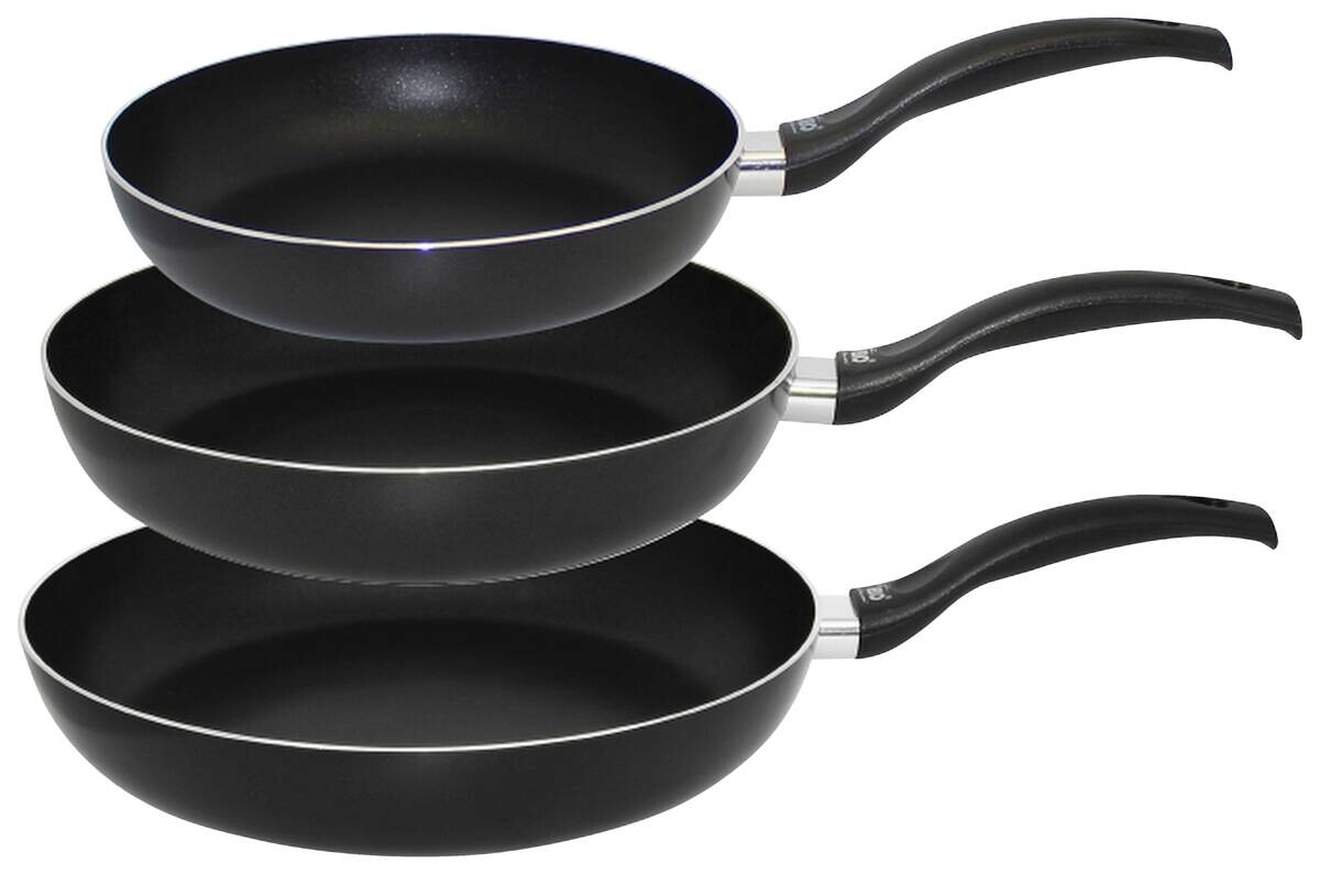 Pfannenset Ducto schwarz Aluminium 3 tlg.