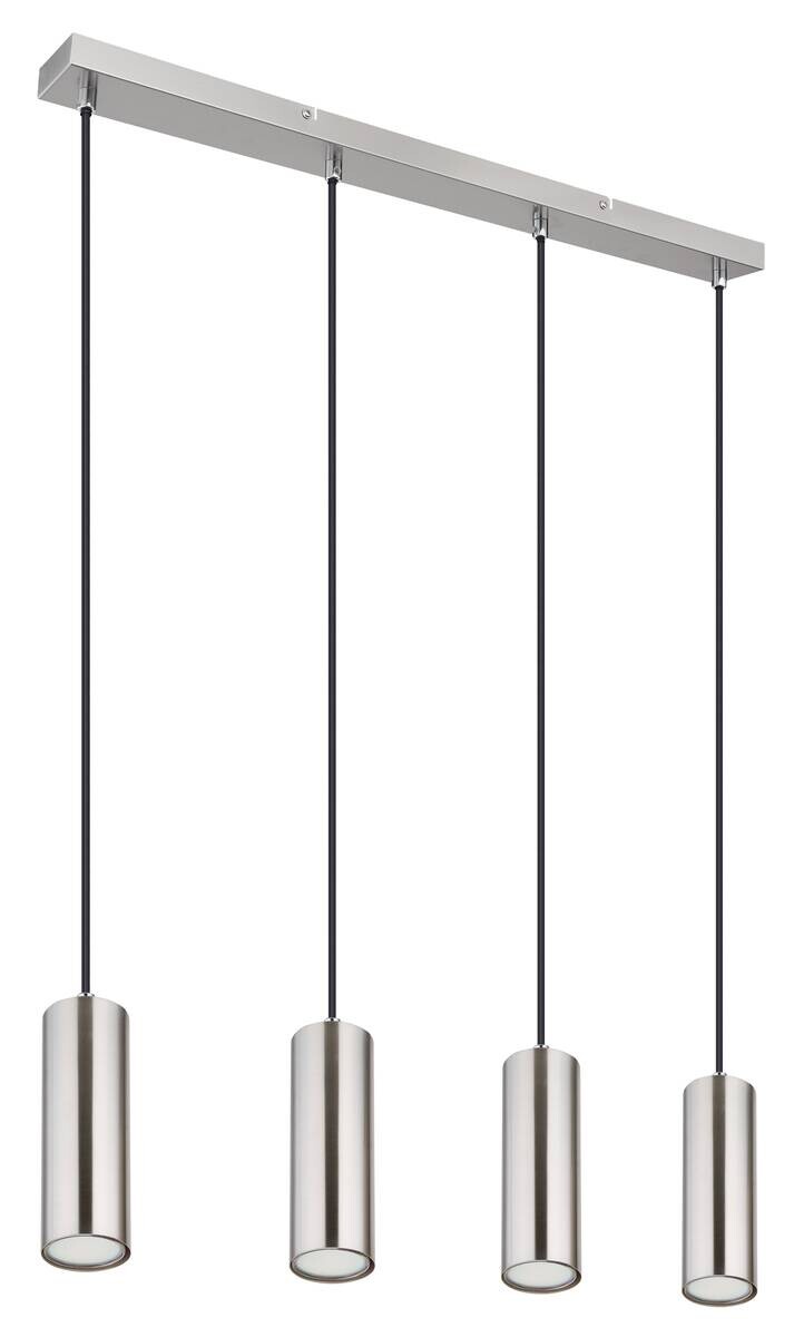 GLOBO LED-Pendelleuchte nickel matt Metall B/H/T: ca. 6x120x65 cm 4.0 Brennstellen