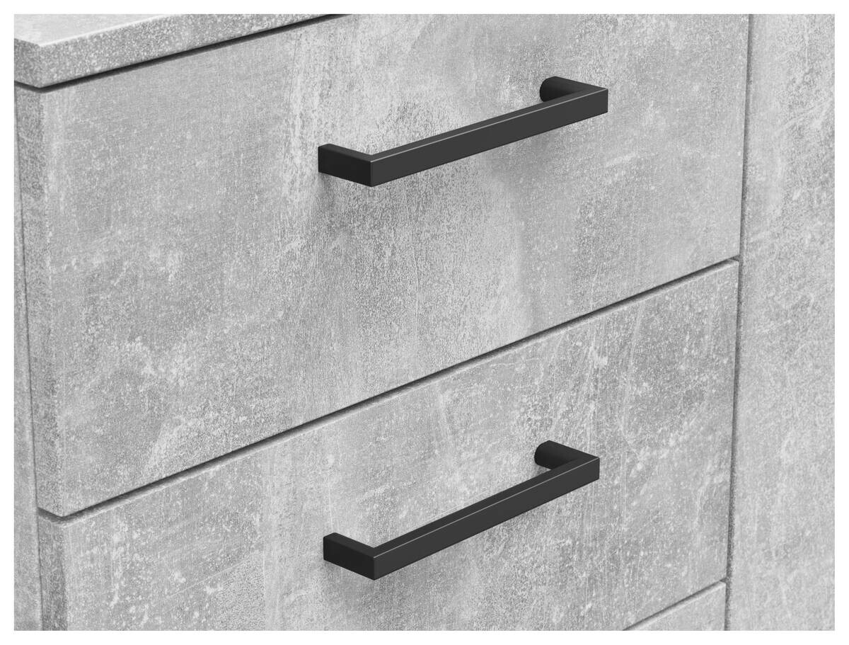 Kommode Multi-Stauraum Typ 29 Beton Optik B/H/T: ca. 120x83x52 cm