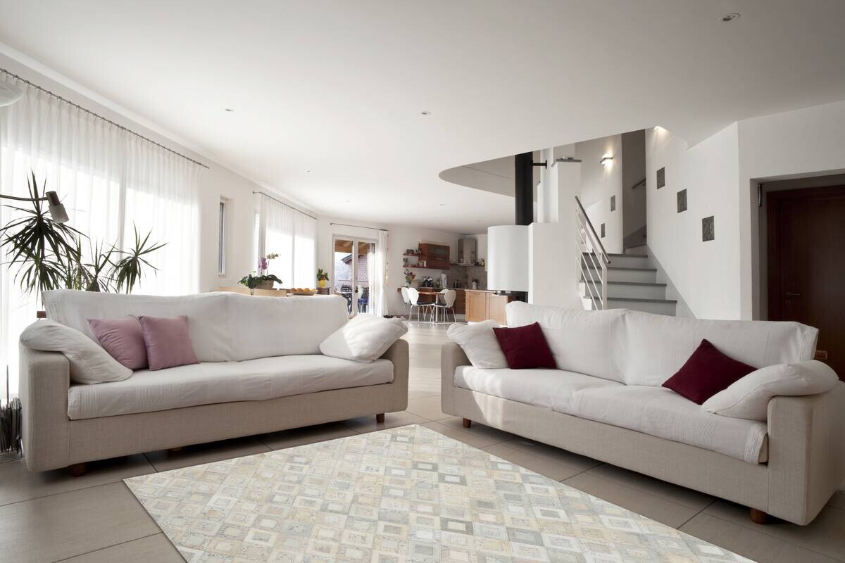 360Living Teppich Dazzle silber B/L: ca. 120x170 cm