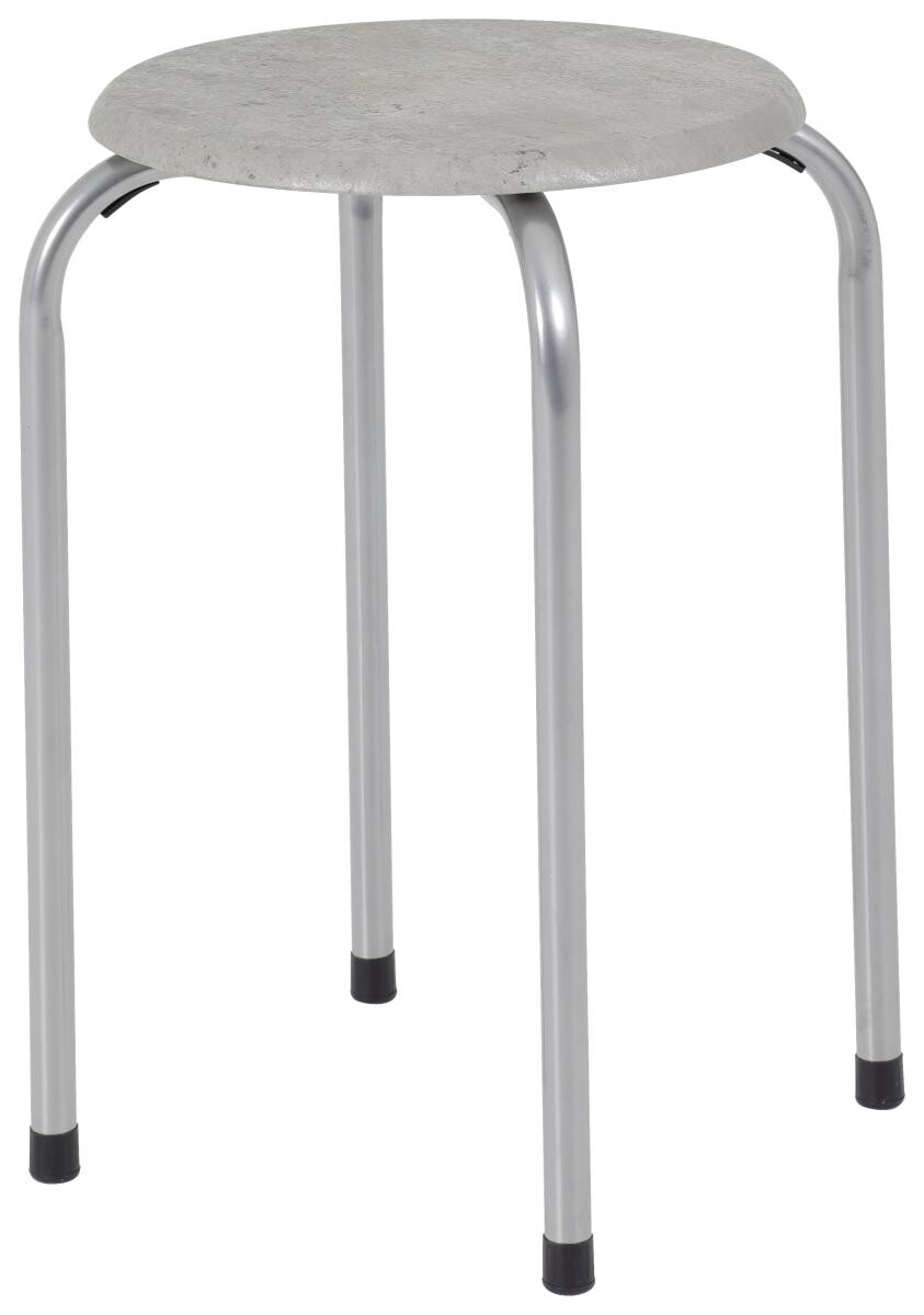 Stapelhocker Lilly Beton Beton MDF B/H/T: ca. 38x46x38 cm
