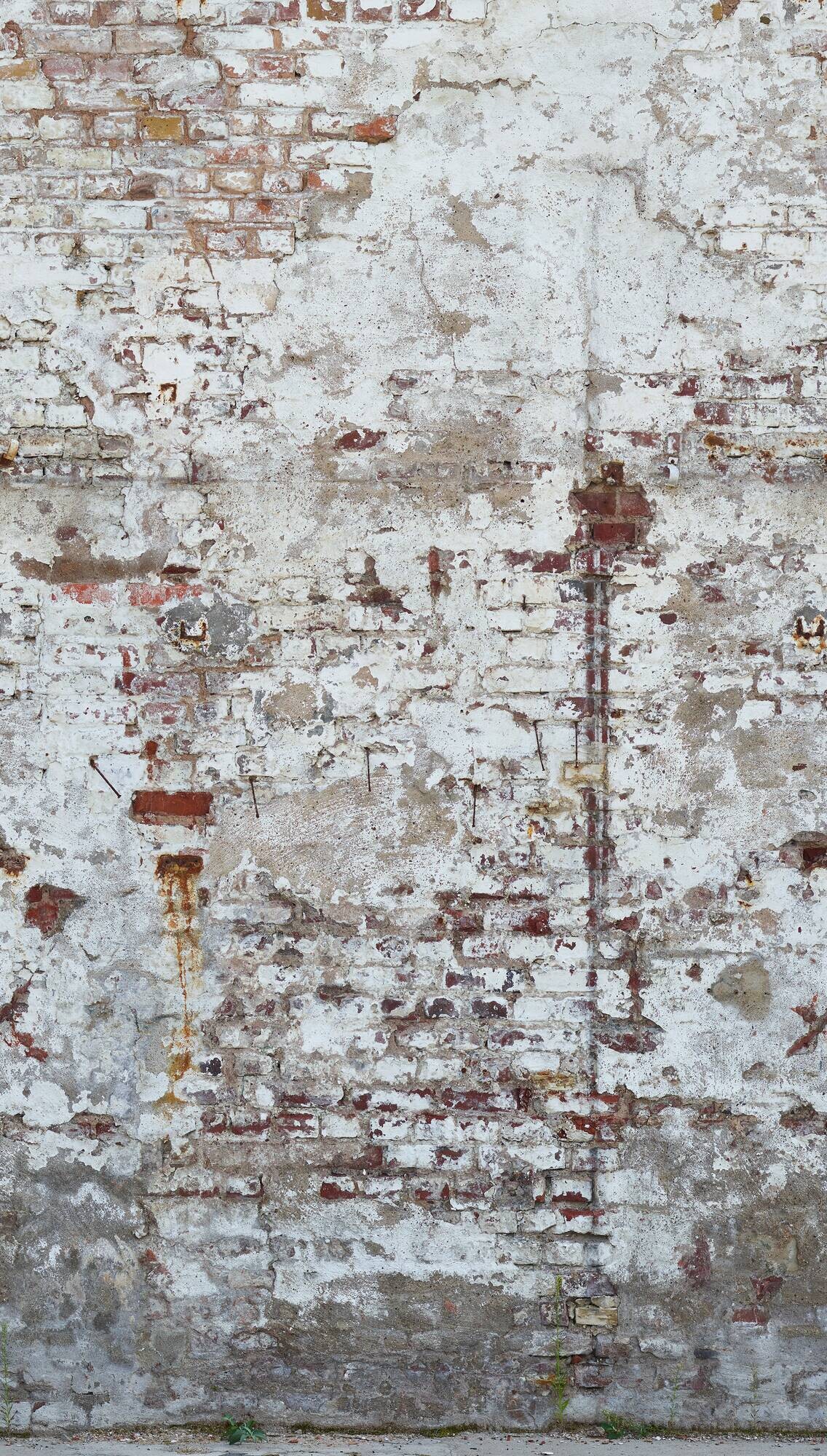 Livingwalls Fototapete Steinoptik weiß creme grau B/L: ca. 280x159 cm