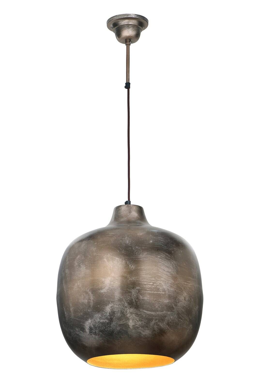 Kayoom Pendelleuchte bronze Eisen B/H/L: ca. 40,5x43x40,5 cm E27 1 Brennstellen