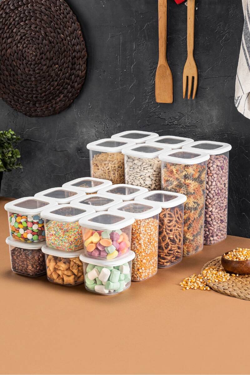 HermiaConcept Frischhaltebox-Set Salah 18-tlg. weiß