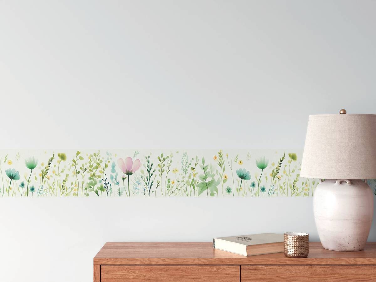 A.S.Creation Bordüre weiß gelb grün B/H/D: ca. 17x500x6,8 cm