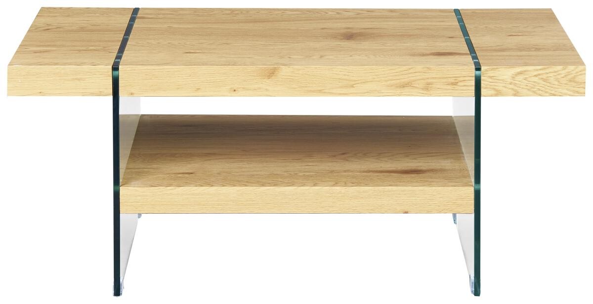 Inter Link Couchtisch Benina Eiche Wild Holzwerkstoff Glas B/H/T: ca. 110x60x45,5 cm