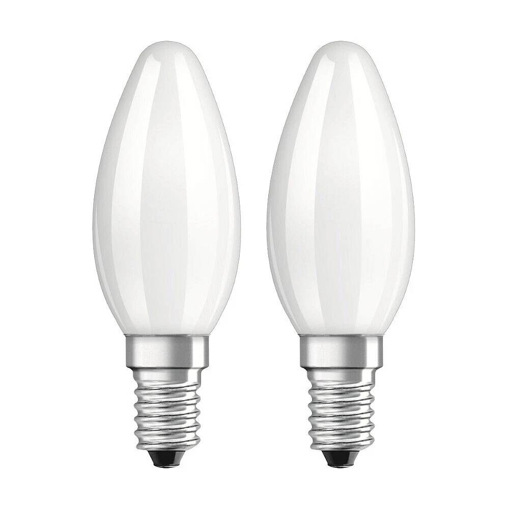 OSRAM LED-Leuchtmittel Kerzenlampe BASE Classic B AC70204 2er Pack E14