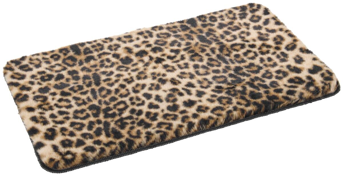 POCOline Badematte Leo taupe Polyester B/L: ca. 50x80 cm