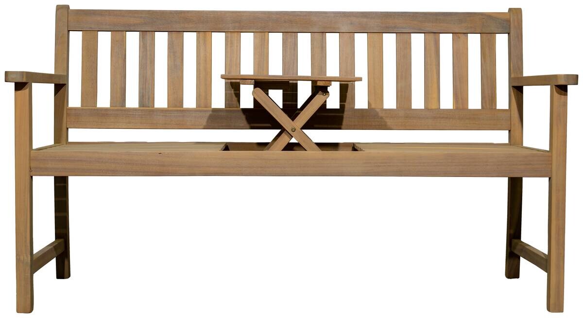 POCOline Gartenbank natur Akazie B/H/L: ca. 60x90x156 cm