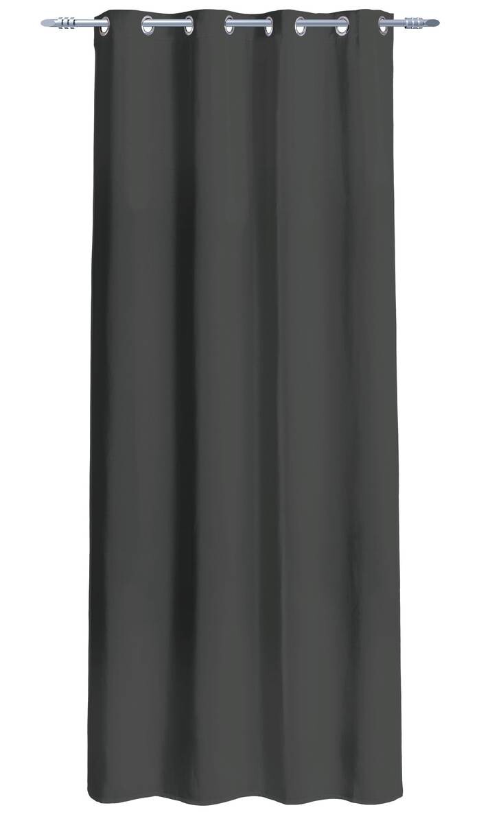 Verdunklungsvorhang Darkness dunkelgrau 100% Polyester B/L: ca. 135x245 cm
