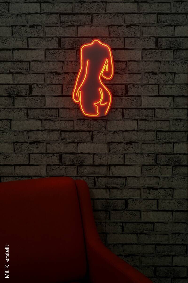 Opviq LED-Wandleuchte rot PVC B/H/T/L: ca. 22x42x2x22 cm