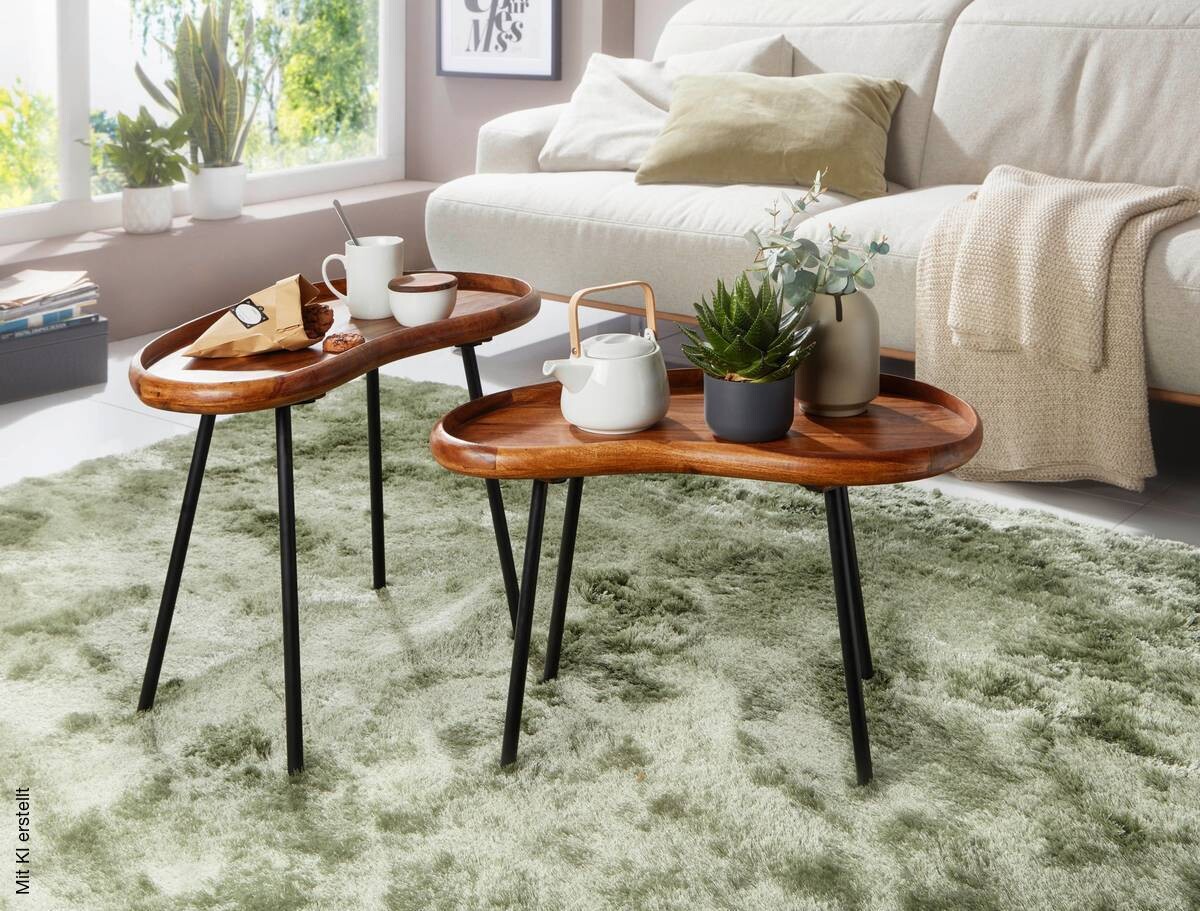 Couchtisch braun B/H/T: ca. 71x51x40 cm