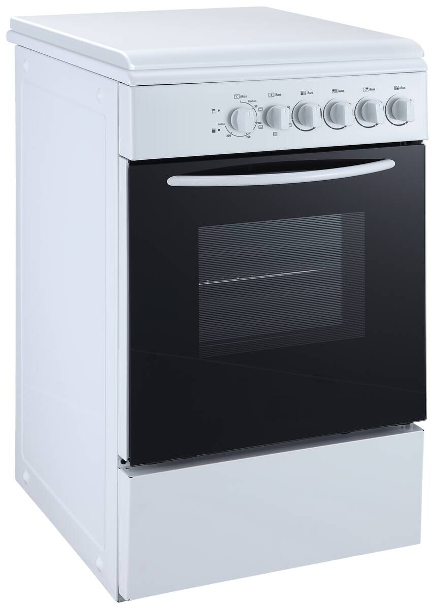 POCOline Stand-Elektroherd EH-50KPD49 weiß B/H/T: ca. 49,5x86,5x64,6 cm