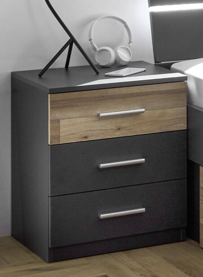 Nachtkonsole Mars Graphit B/H/T: ca. 48x56x41 cm