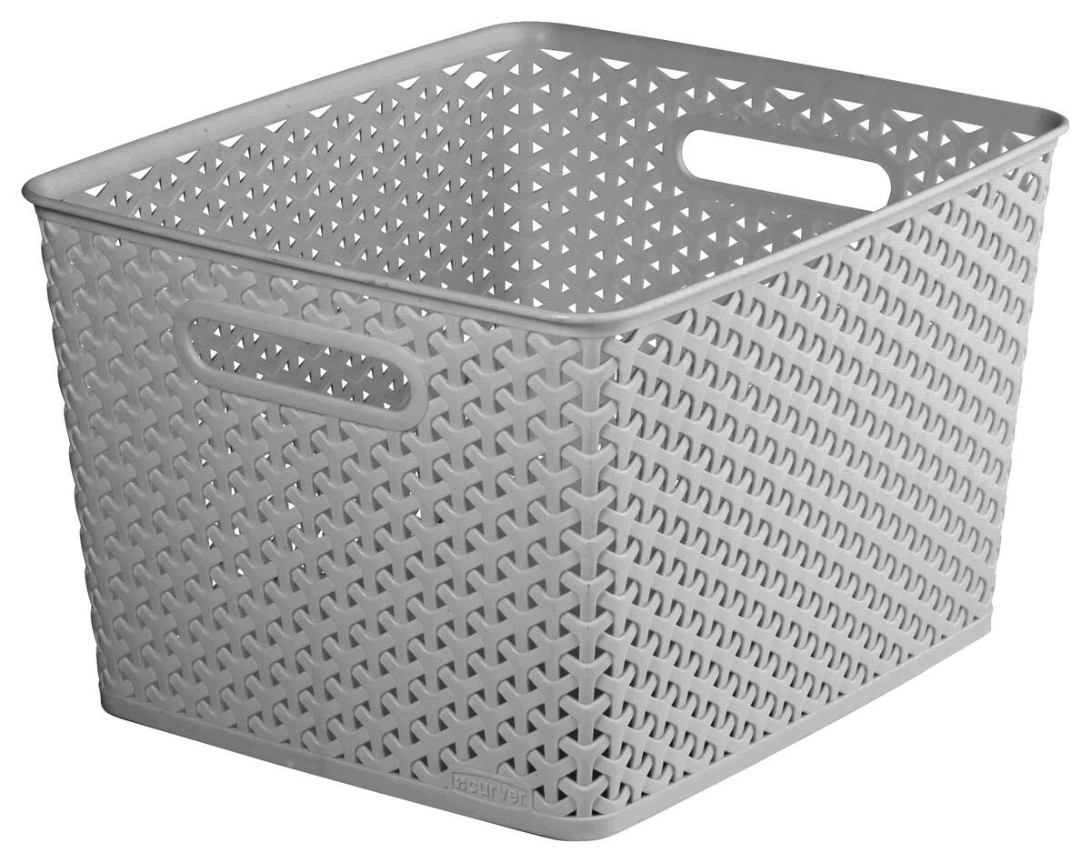 Curver Aufbewahrungskorb hellgrau B/H/L: ca. 29,5x22x33,5 cm