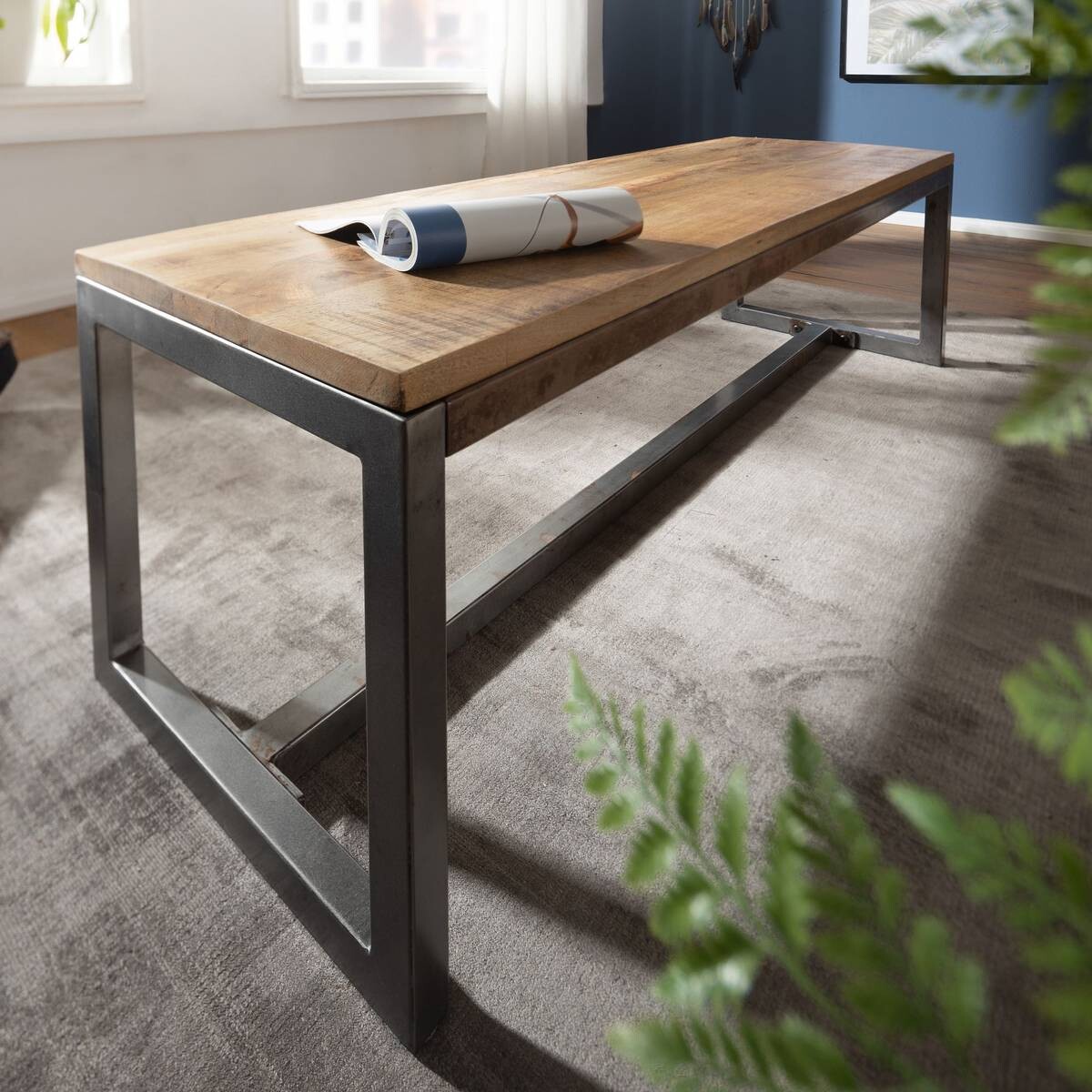 Eckbank natur B/H/T: ca. 120x46x45 cm