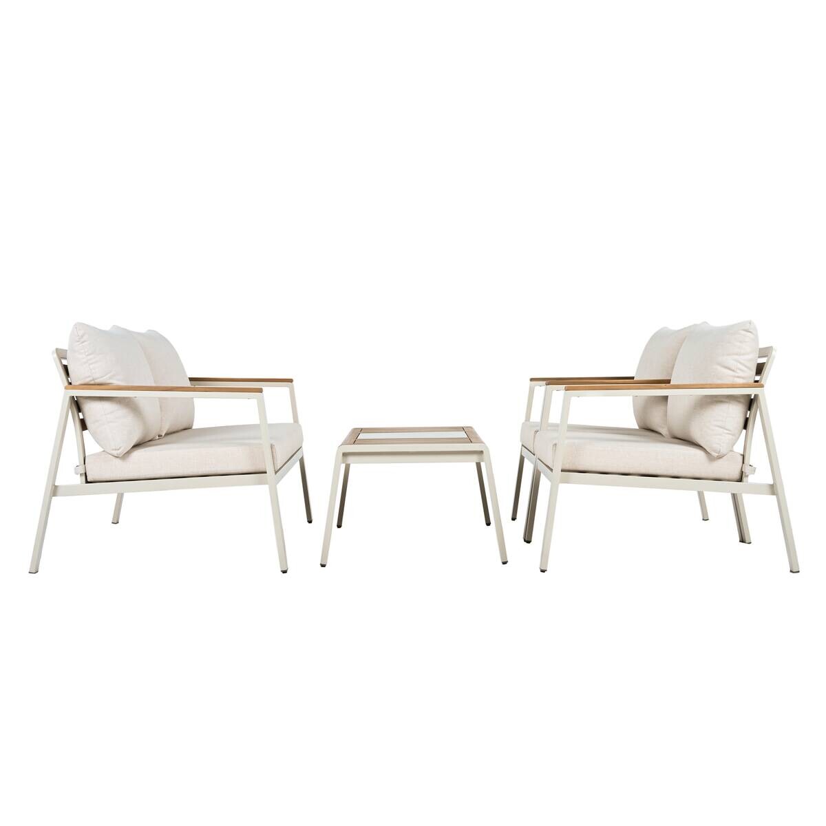 POCOline Gartensitzgruppe Avignon creme Stahl