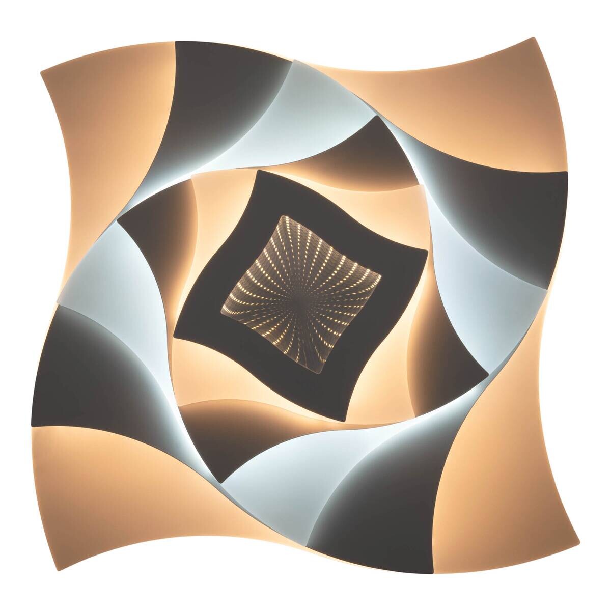 Näve Leuchten Deckenleuchte 1408477 Metall Kunststoff B/H/T: ca. 48x6x48 cm null 5 Brennstellen